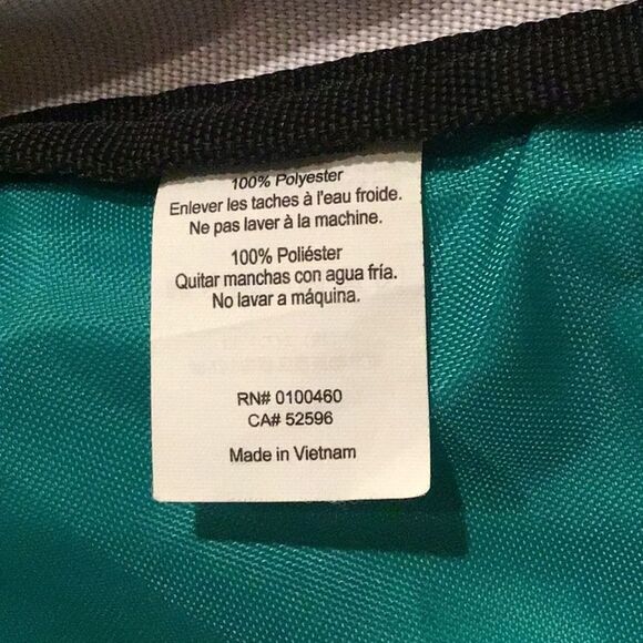 KAVU Green White Nylon Surfer Graphic Rope Strap Nylon Sling Bag - Picture 15 of 15